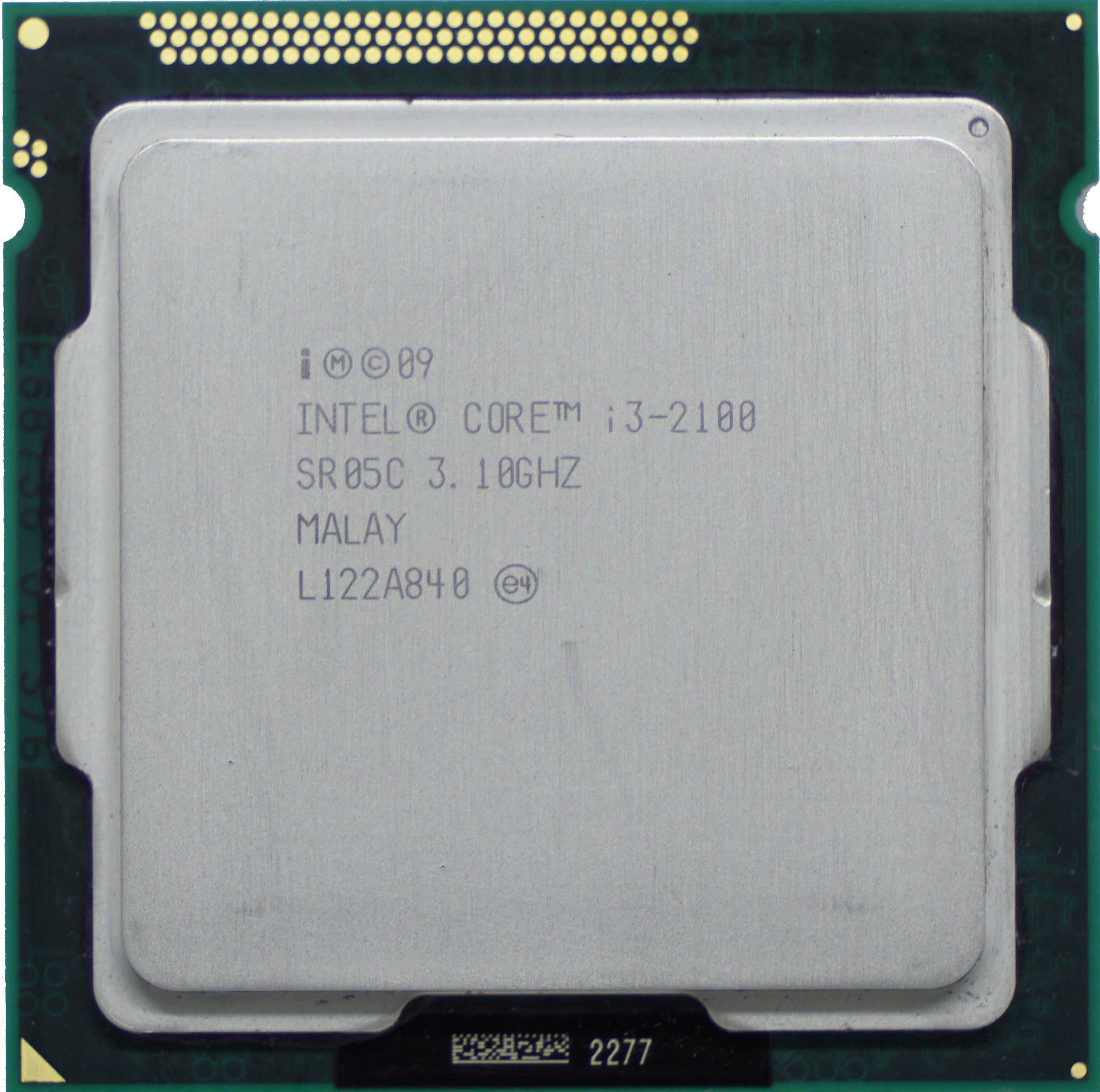 Intel Core i3-2100 (SR05C) 3.10Ghz Dual (2) Core LGA1155 65W CPU