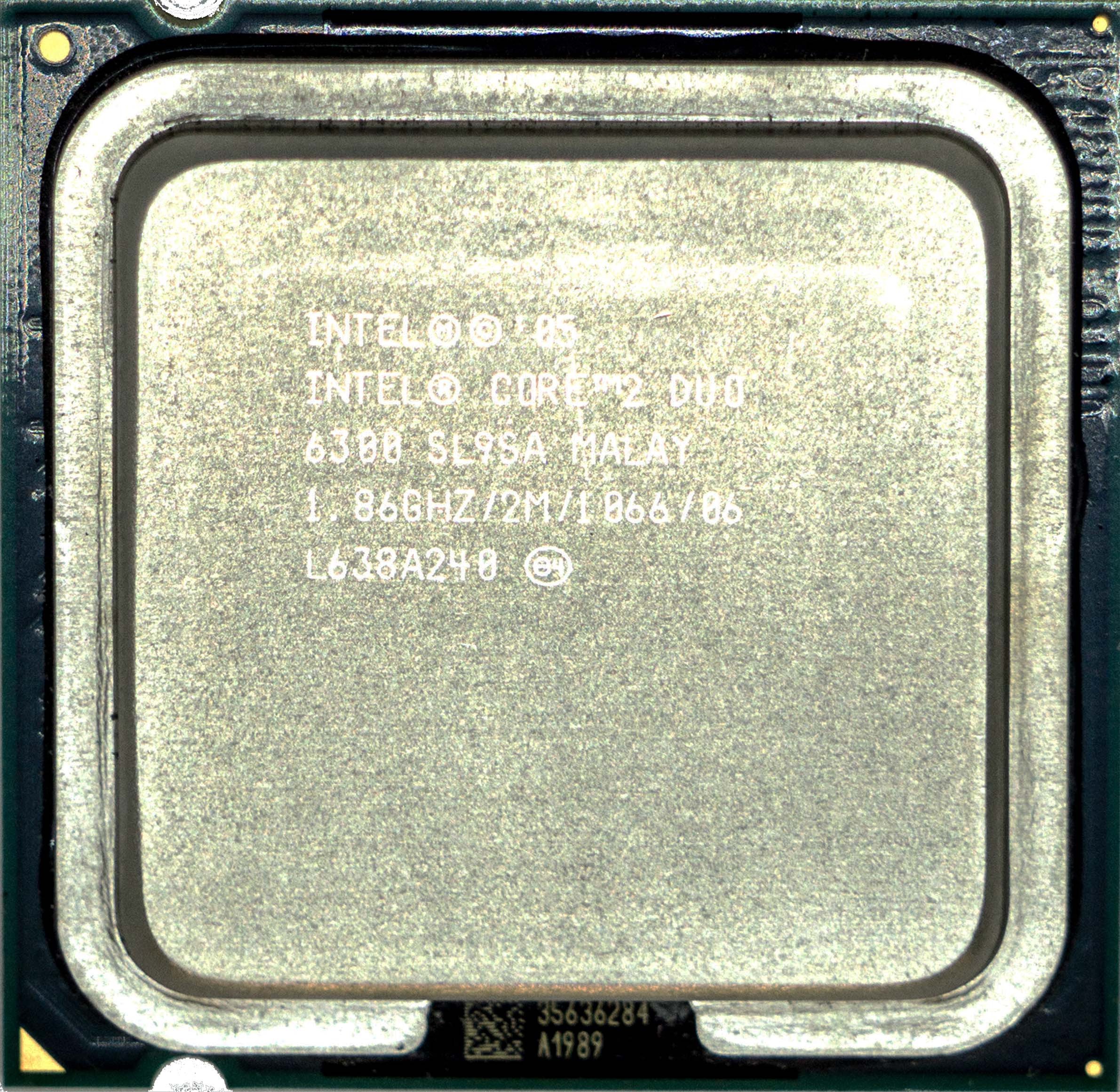 Intel Core2 E6300 (SL9SA) 1.86Ghz Dual (2) Core LGA775 65W CPU