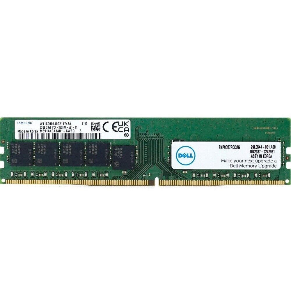 Dell (SNP9D57RC/32G) - 32GB PC4-25600AA-E (2RX8, DDR4-3200MHz) RAM