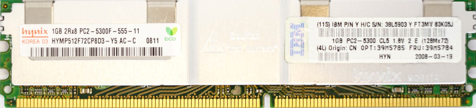 IBM (38L5903) - 1GB PC2-5300F (DDR2-667Mhz, 2RX8)