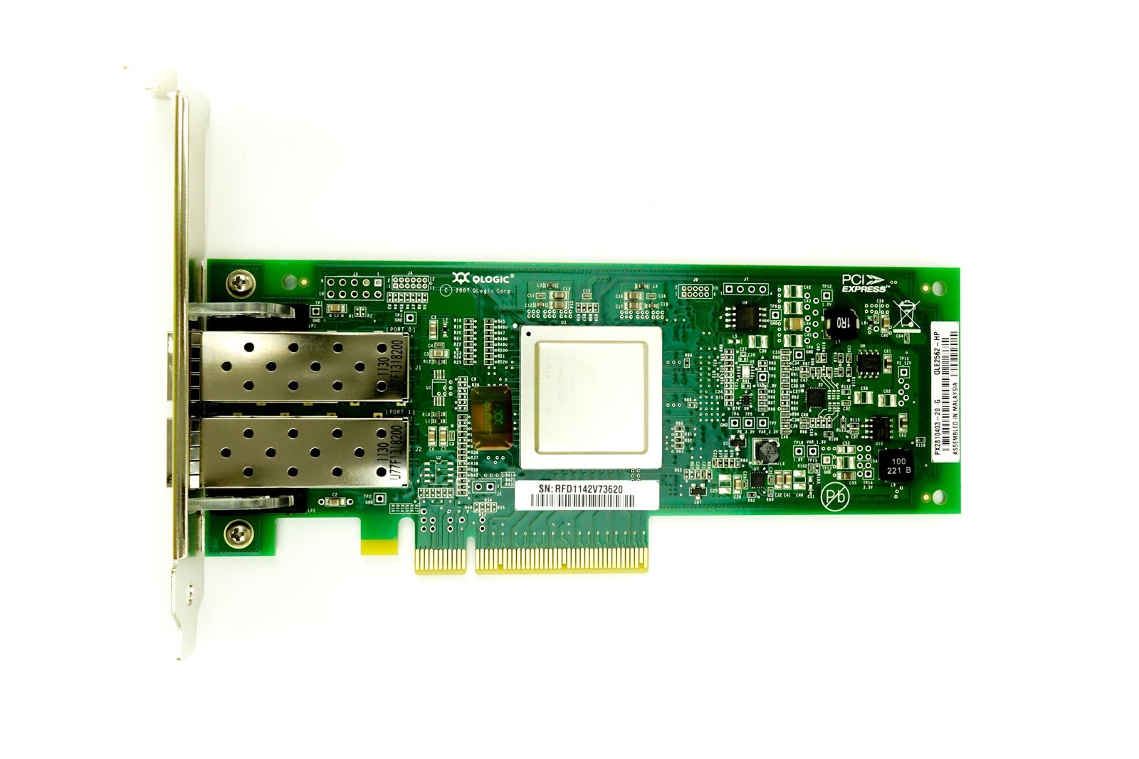 Qlogic QLE2562 Dual Port - 8Gbps SFP+ Full Height PCIe-x8 HBA