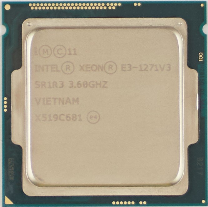 SR1R3 Intel Xeon E3-1271 V3 (SR1R3) 3.60Ghz Quad (4) Core LGA1150 80W CPU