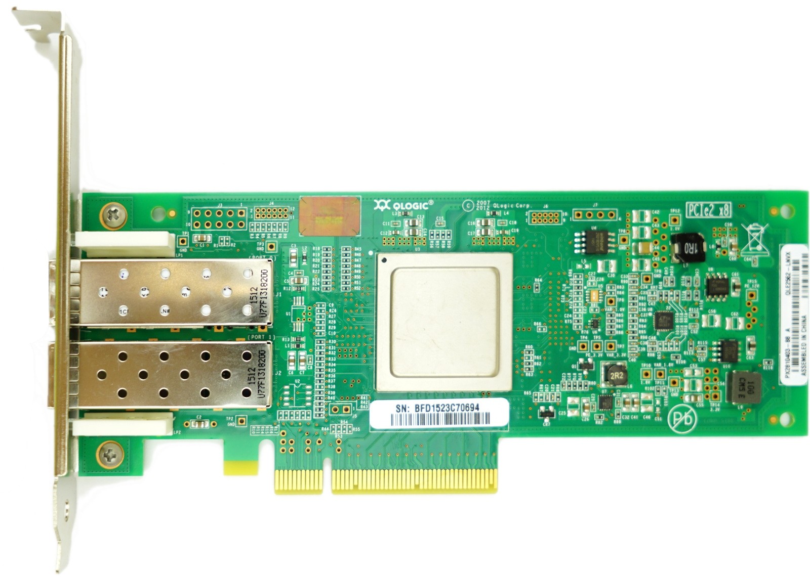 IBM QLE2562 Dual Port - 8Gbps SFP+ Full Height PCIe-x8 HBA