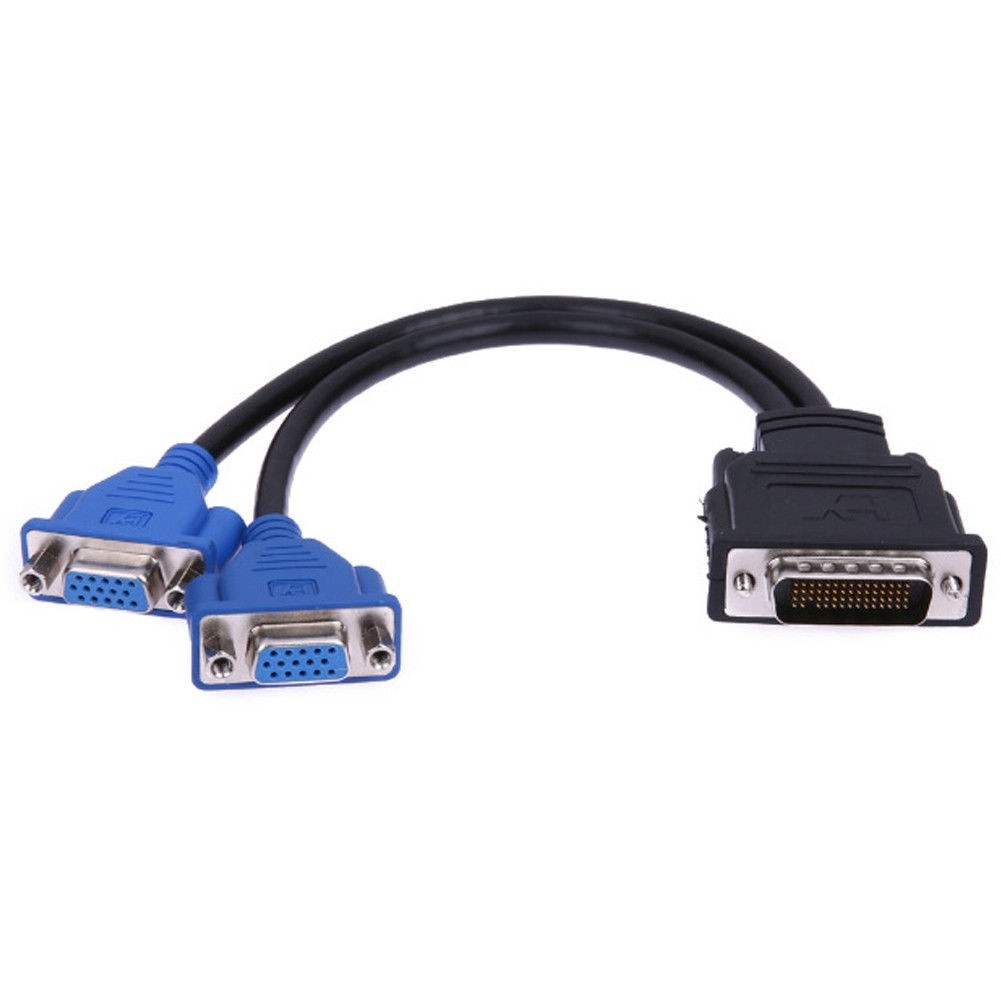 DMS60 (Male) to 2*VGA (Female) Cable