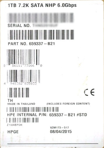 HP (659337-B21) 1TB (3.5") SATA-II 7.2K 6Gbps HDD NEW