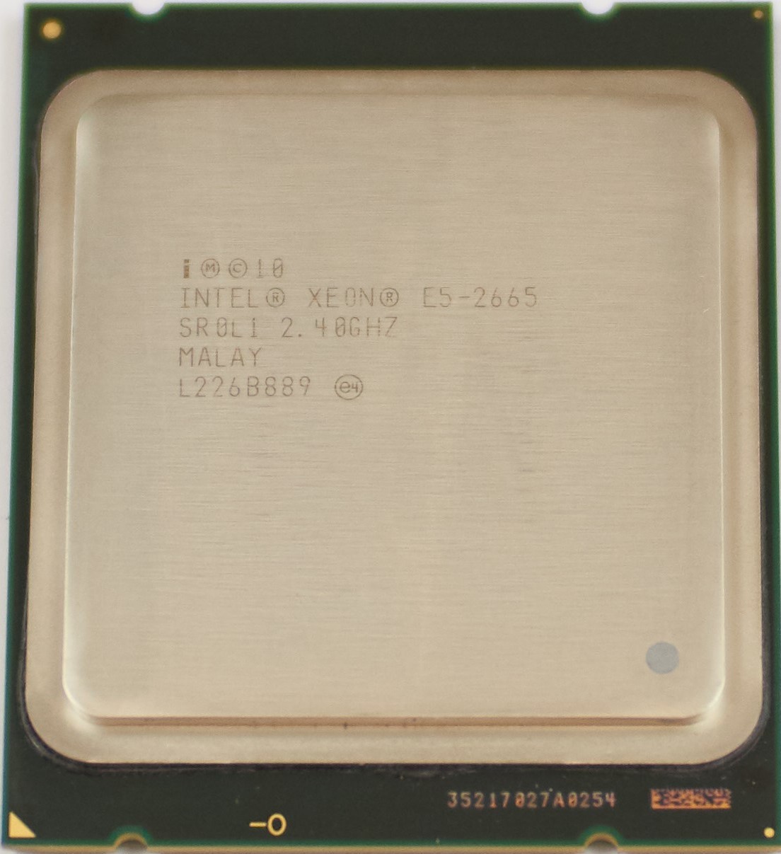 Intel Xeon E5-2665 V1 (SR0L1) 2.40GHz 8-Core LGA2011 115W 20MB CPU CPU0000311