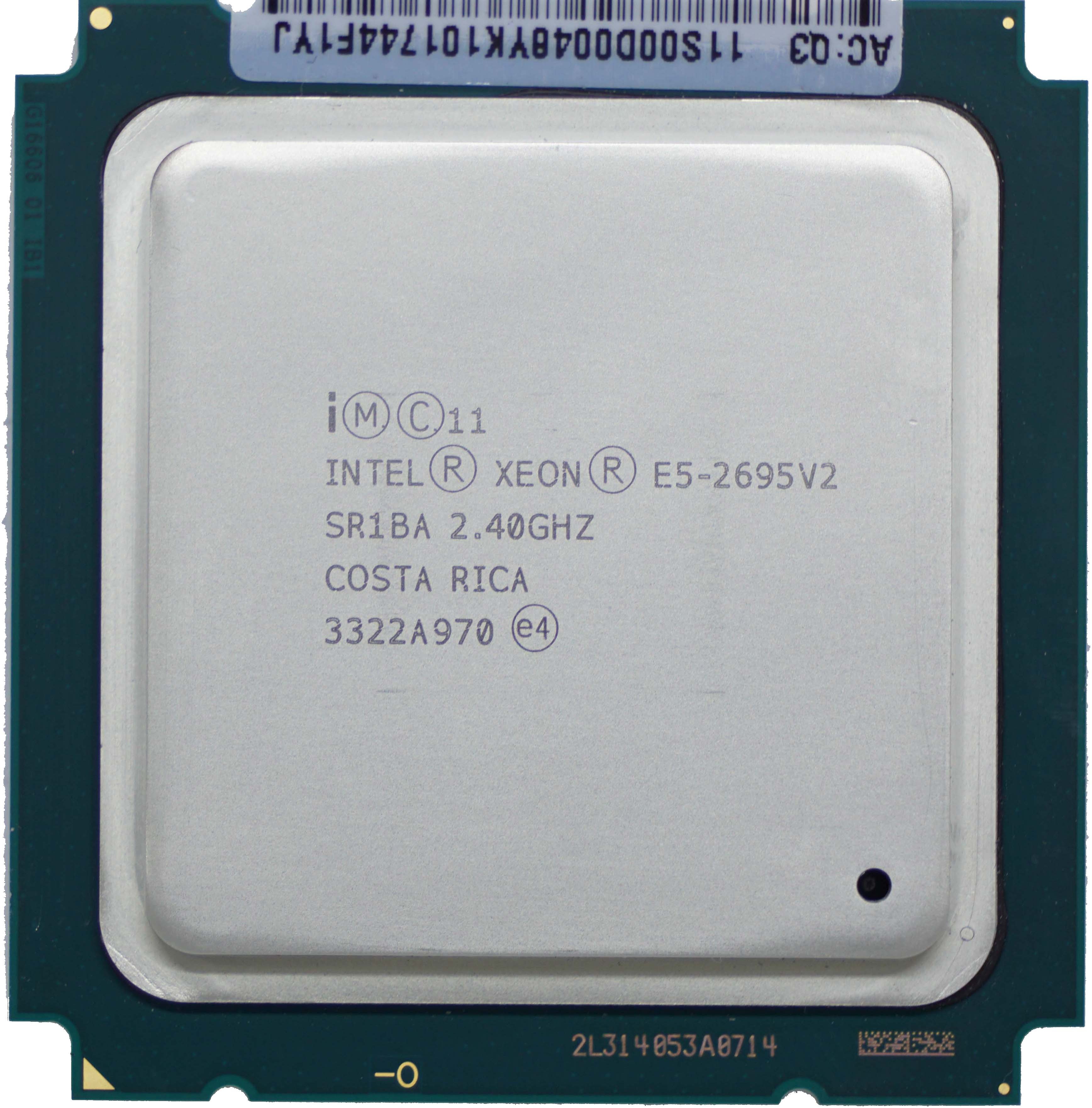 Intel Xeon E5-2695 V2 (SR1BA) 2.40GHz Twelve (12) Core CPU