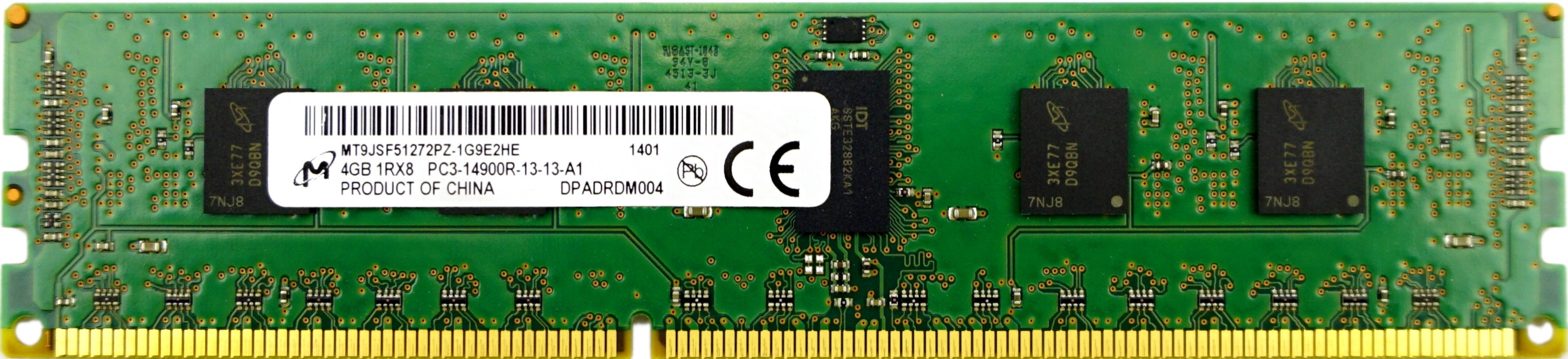 Micron - 4GB PC3-14900R (DDR3-1866Mhz, 1RX8)