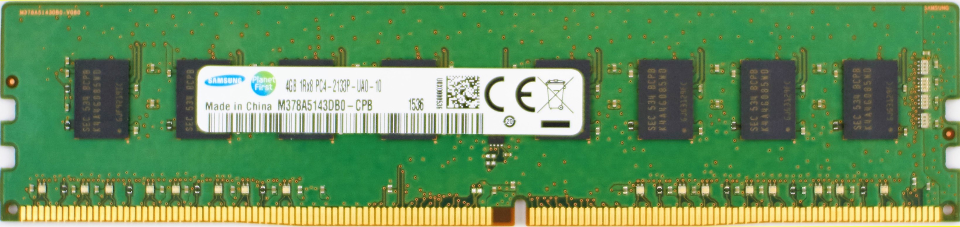 Samsung - 4GB PC4-17000P-U (DDR4-2133Mhz, 1RX8)