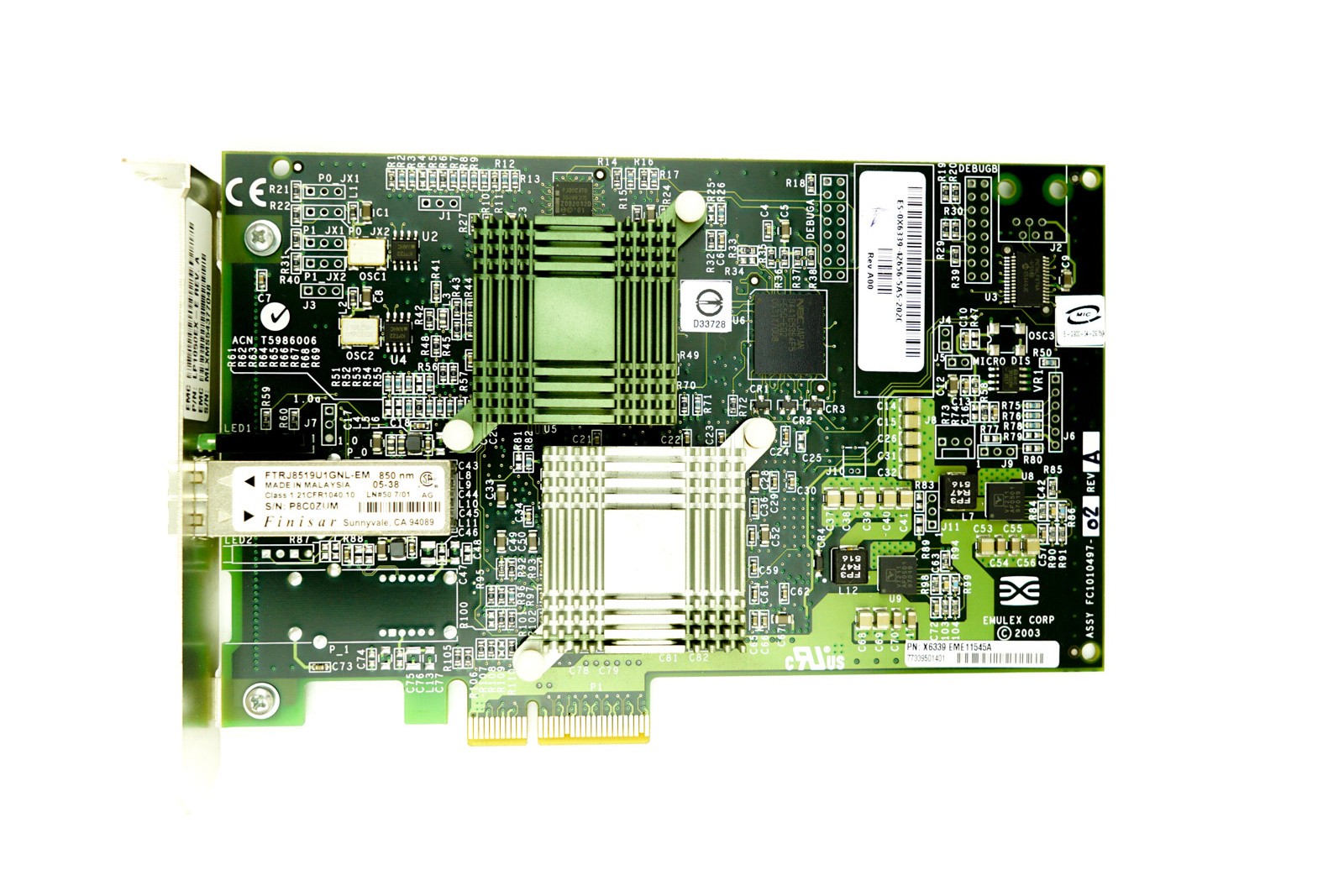 Dell LP1050EX Single Port - 2Gbps FC Full Height PCIe-x4 HBA