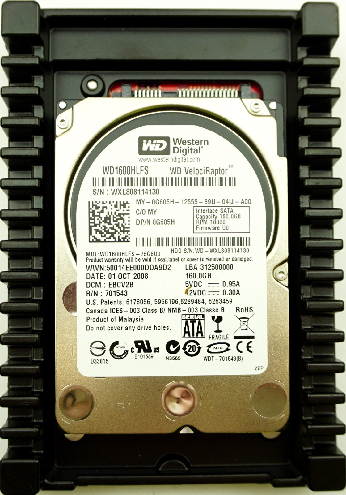 Dell (G605H) 160GB SATA II (LFF) 3Gb/s 10K HDD