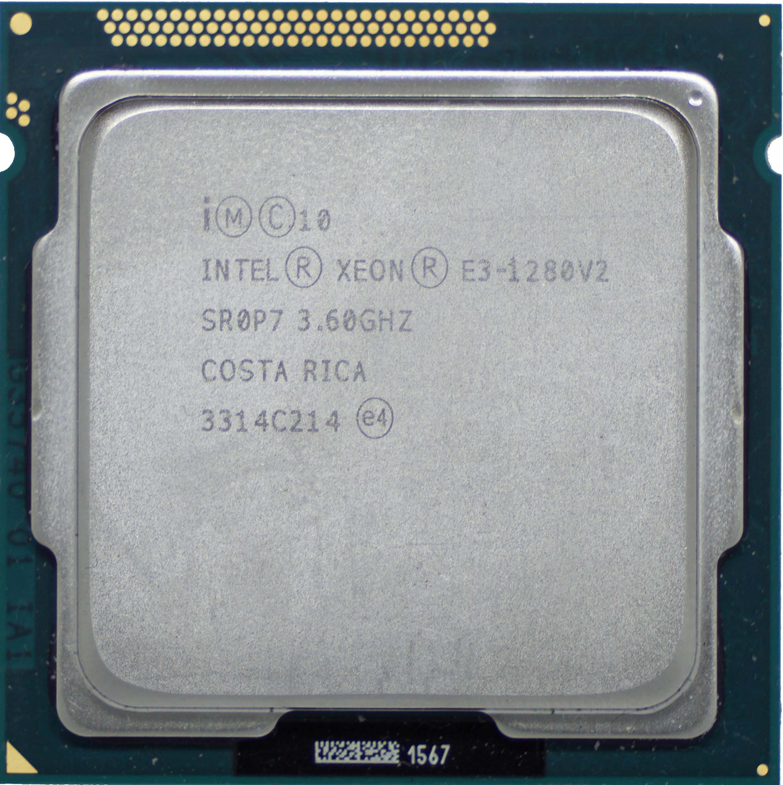 Intel Xeon 1280 V2 Sr0p7 3 60ghz Quad 4 Core Lga1155 69w Cpu Processor