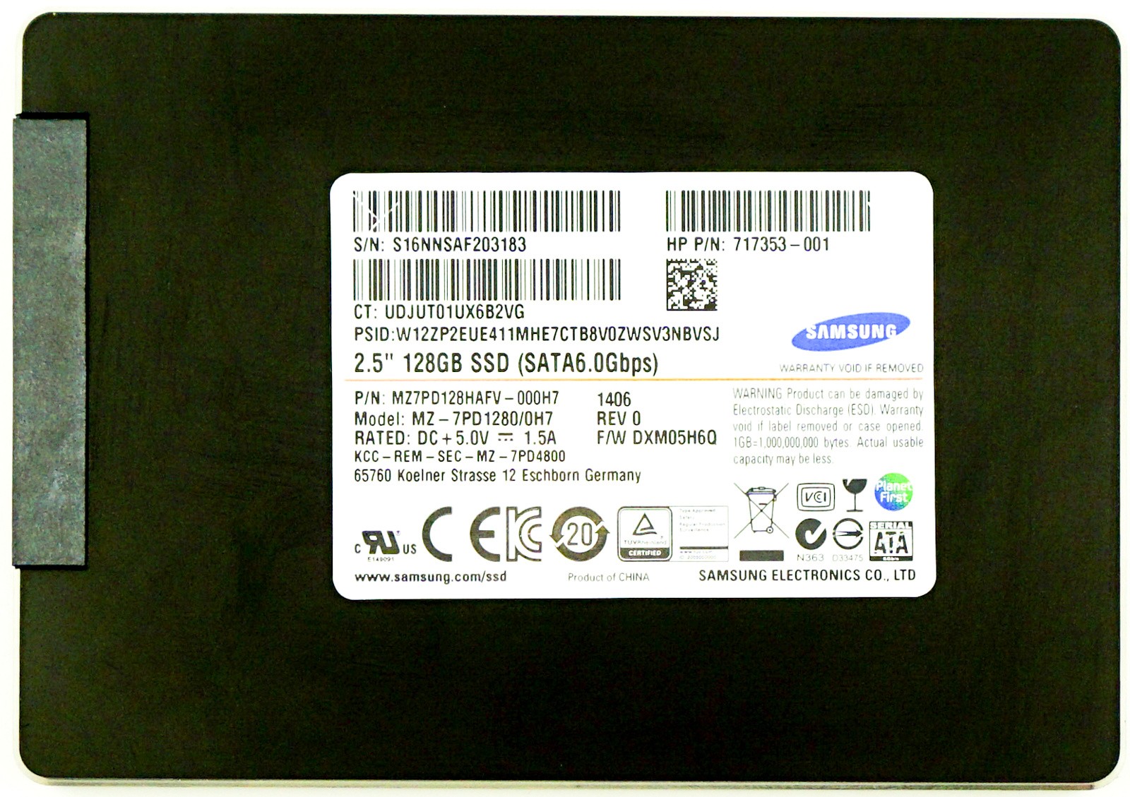 HP (717353-001) 128GB SATA III (SFF) 6Gb/s SSD