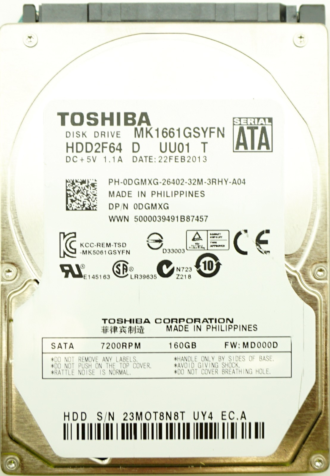 Generic 160GB SATA (SFF) HDD