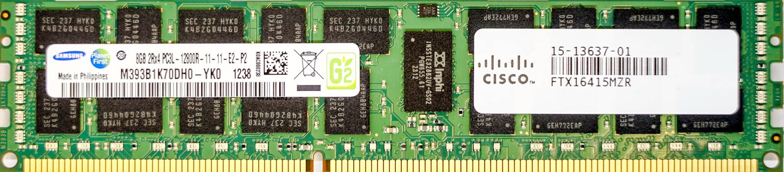 Samsung - 8GB PC3L-12800R (DDR3 Low-Power-1600Mhz, 2RX4)