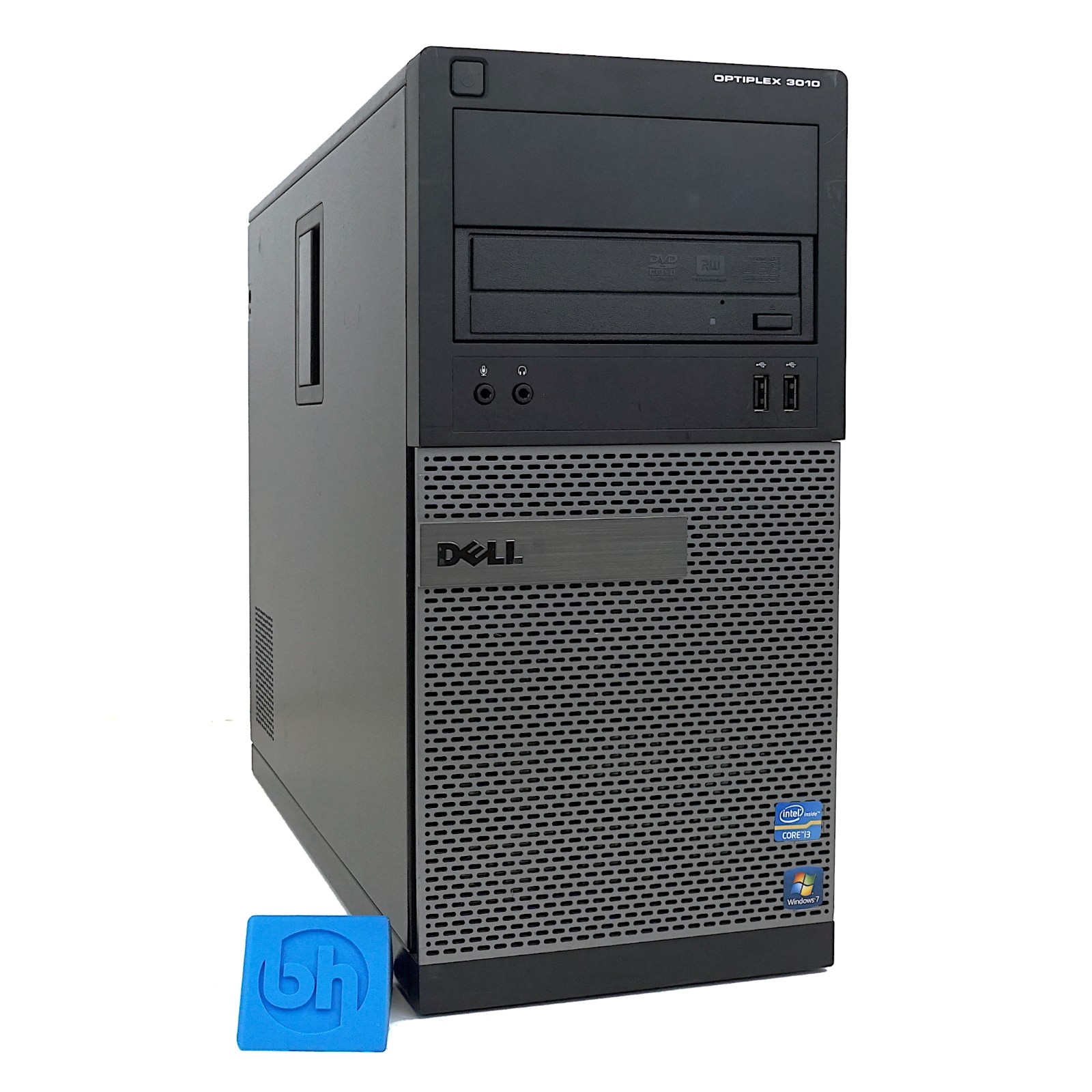 Refurbished Dell OptiPlex 3010 Mini Tower MT Desktop PC Front Angle