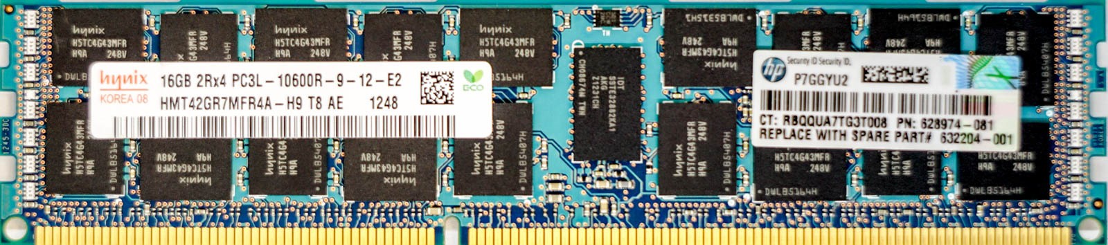 HP (628974-081) - 16GB PC3L-10600R (DDR3-1333Mhz, 2RX4)