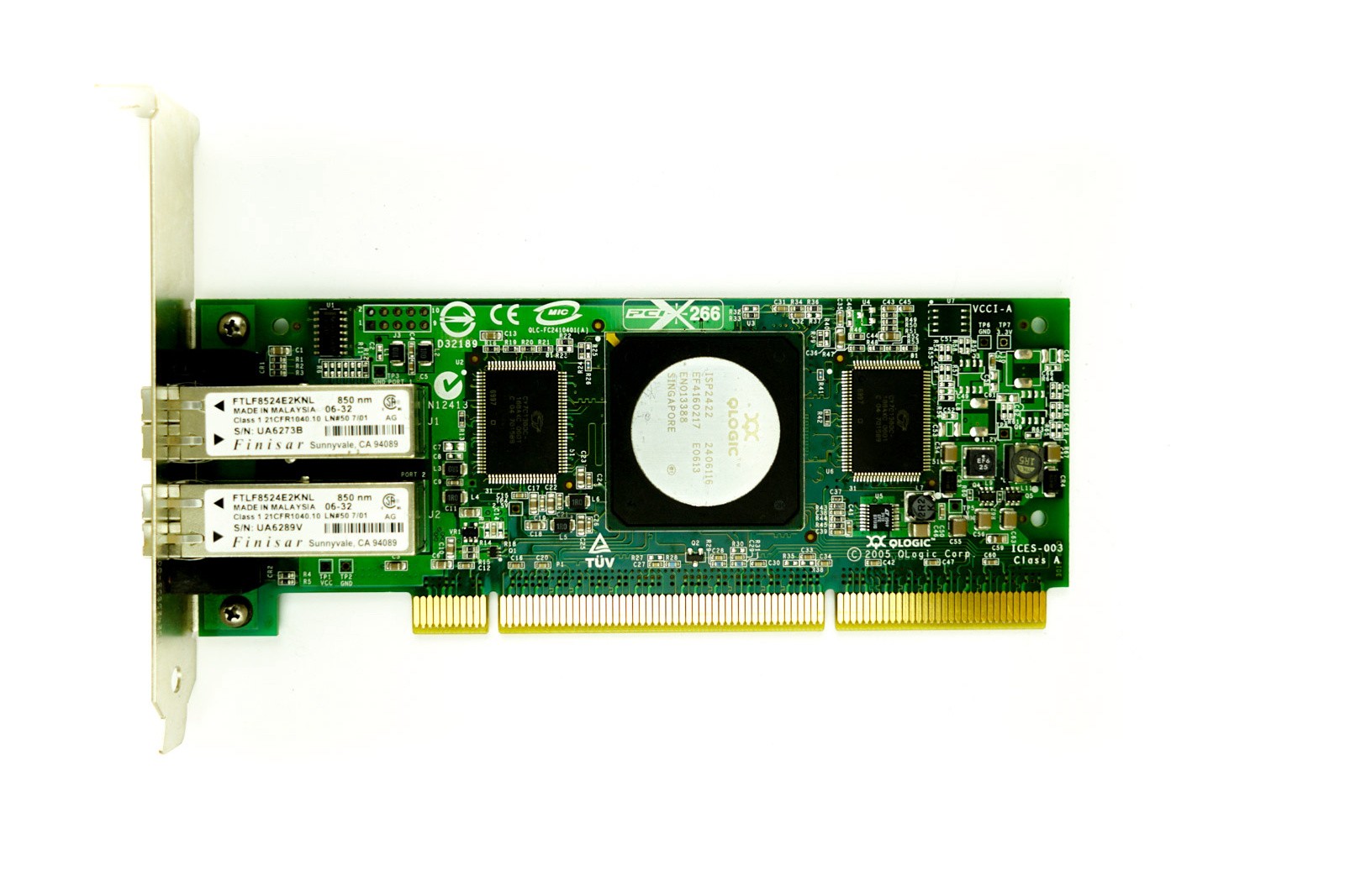 HP QLA2462 Dual Port - 4Gbps Optical FC Full Height PCI-X HBA