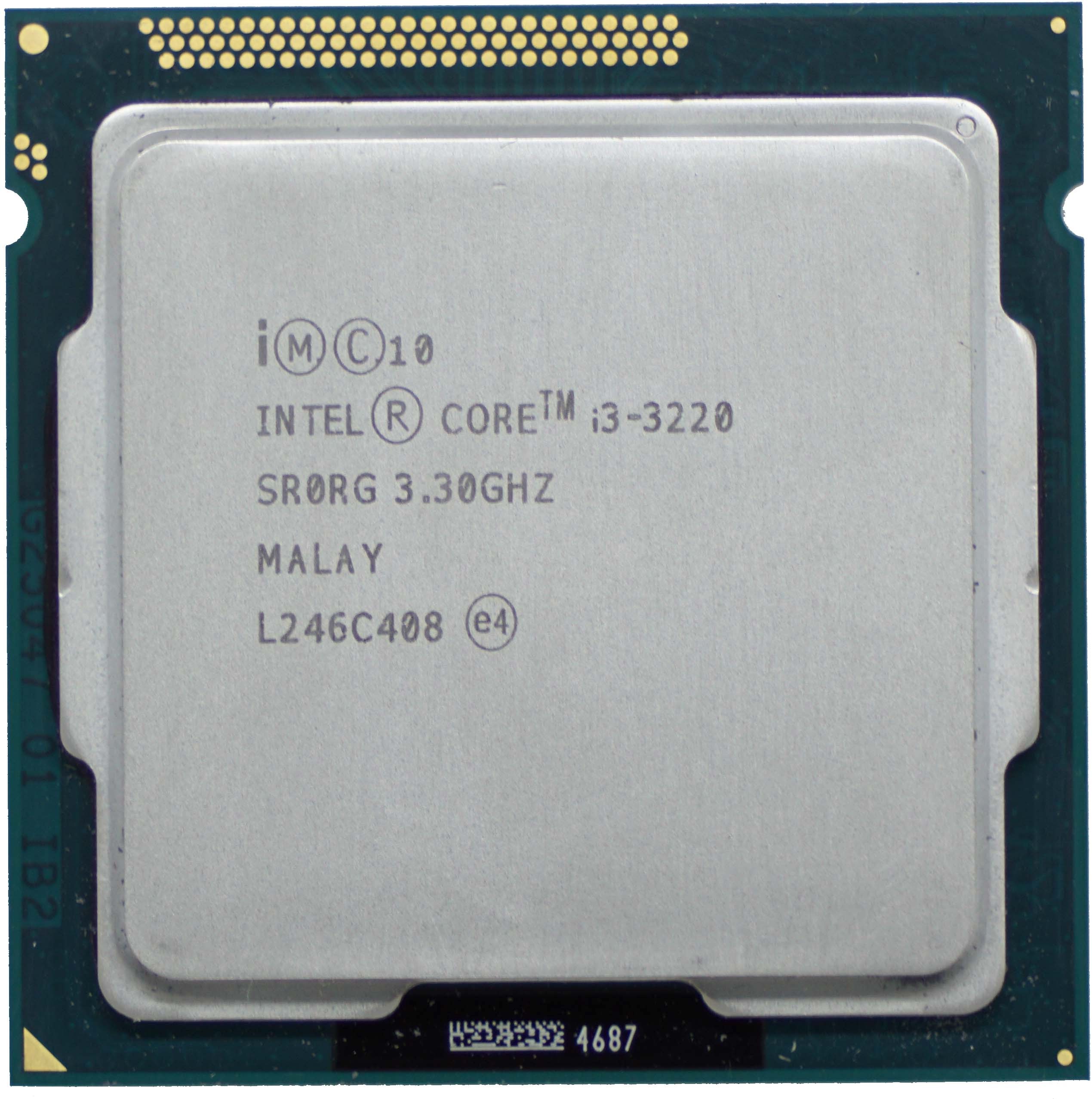 Used Intel SR0RG Core i3-3220 3.3GHz LGA 1155 Socket CPU Processor 