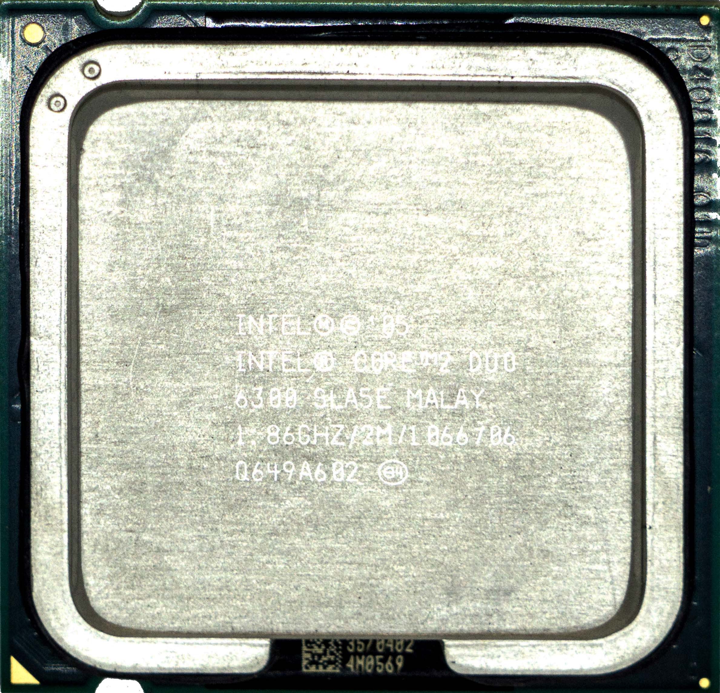 Intel Core2 E6300 (SLA5E) 1.86Ghz Dual (2) Core LGA775 65W CPU