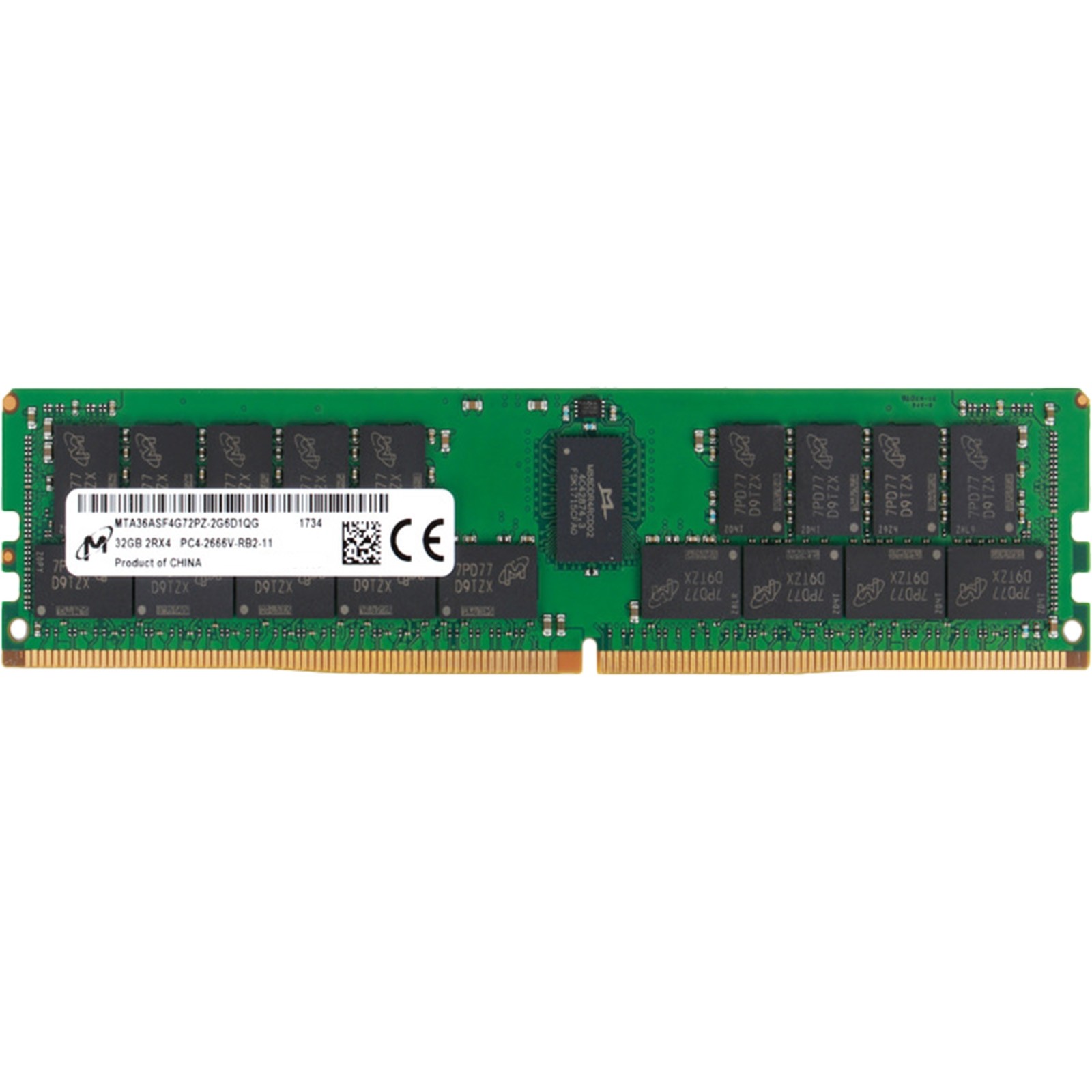 Micron (MTA36ASF4G72PZ-2G6D1) - 32GB PC4-21300V-R (2RX4, DDR4-2666MHz) RAM