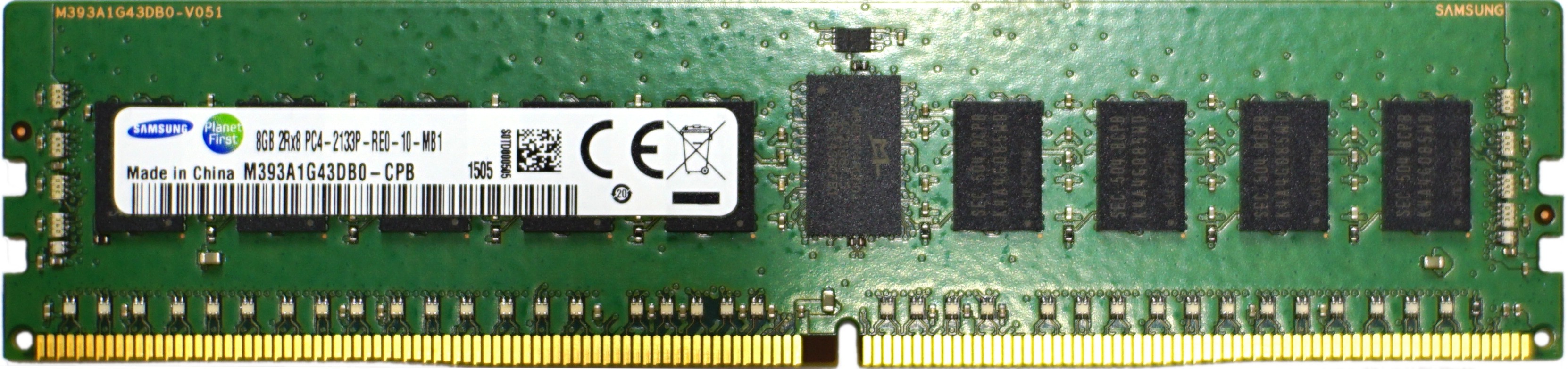 Samsung - 8GB PC4-17000P-R (DDR4-2133Mhz, 2RX8)