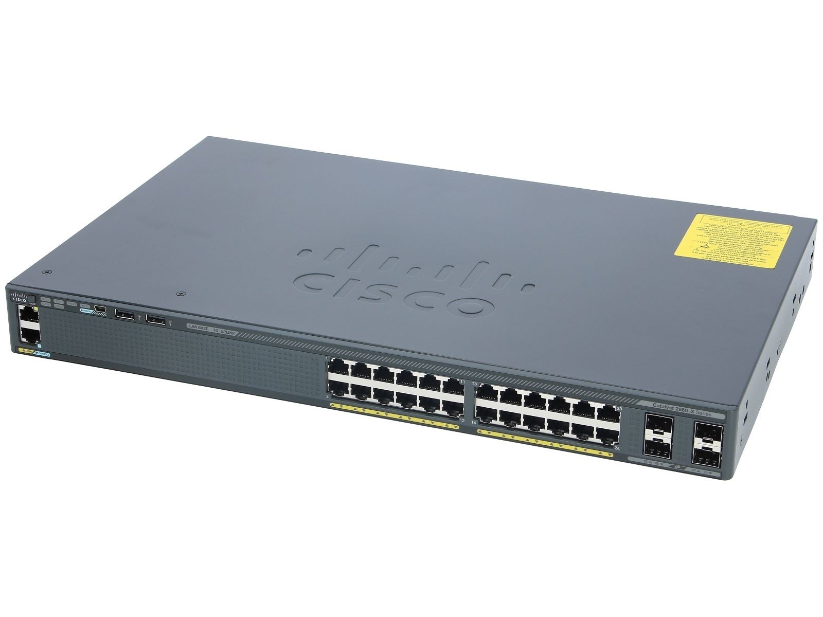 Cisco Catalyst 2960 WS-C2960X-24PS-L 24xRJ-45 1Gbps PoE+ Managed Switch