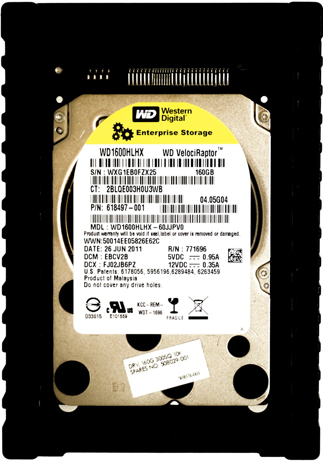 HP (618497-001) 160GB SATA II (LFF) 3Gb/s 10K HDD