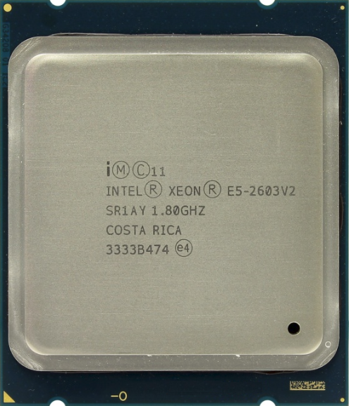 Intel Xeon E5-2603 V2 (SR1AY) 1.80GHz 4-Core LGA2011 80W 10MB CPU CPU0000357