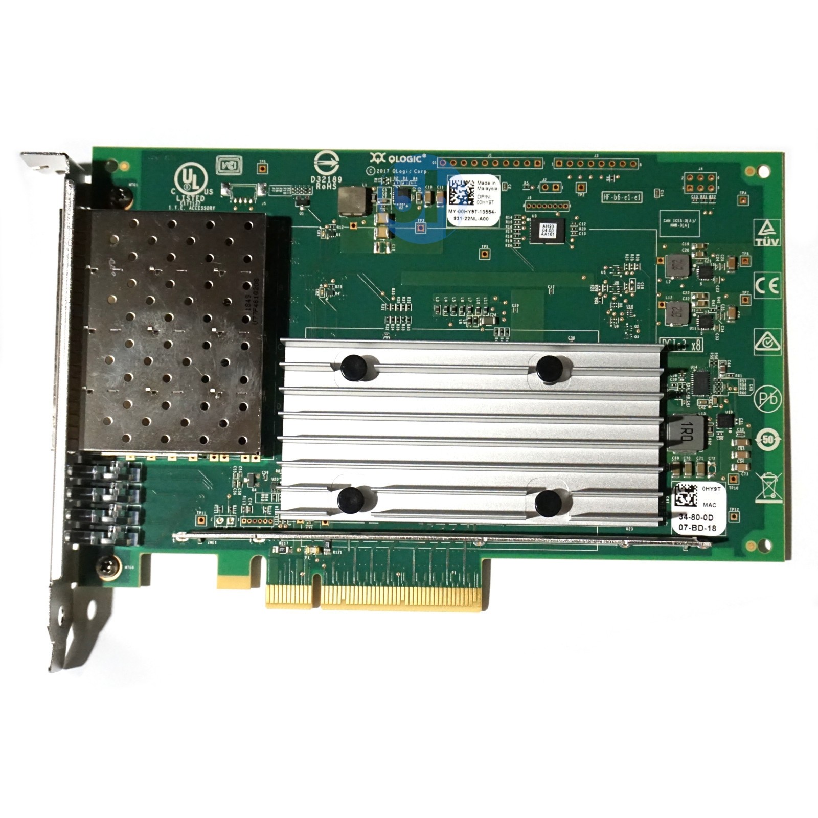 Dell QLogic FastLinQ QL41164HFCU Quad Port - 10GbE SFP+ PCIe-x8 CNA