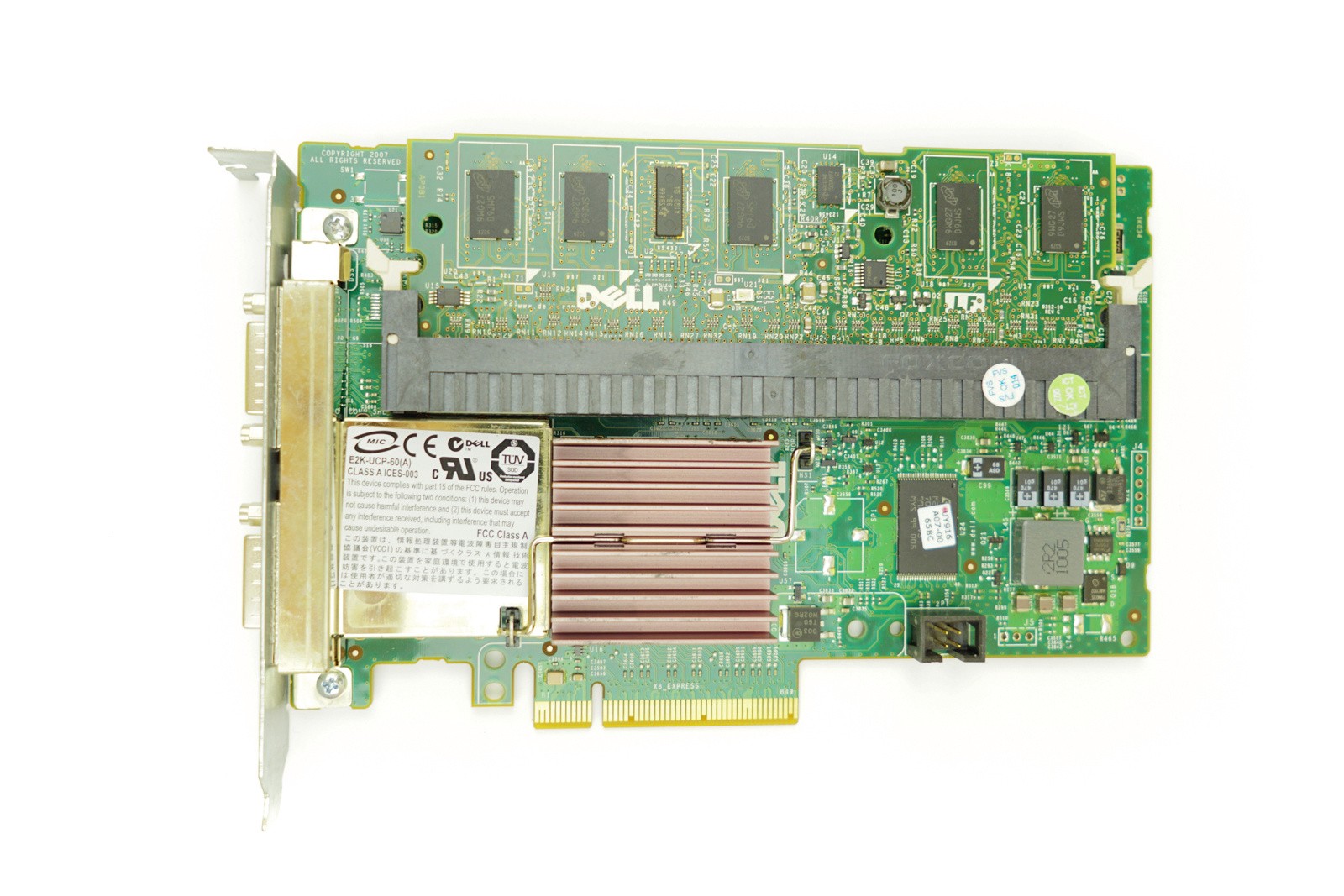 Dell PERC 6/e 9G, 11G 512MB - FH PCIe-x8 RAID Controller