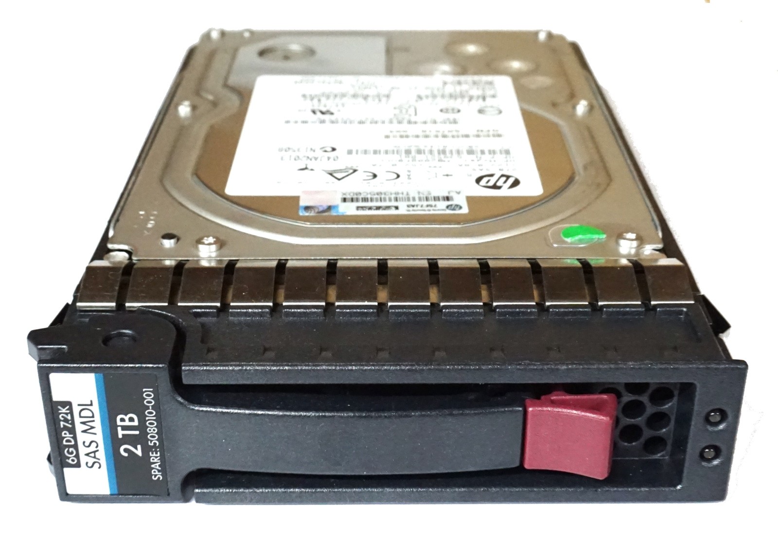HP (508010-001) 2TB SAS-2 (3.5") 6Gb/s 7.2K HDD in Gen5 Hot-Swap Caddy 507616-B21