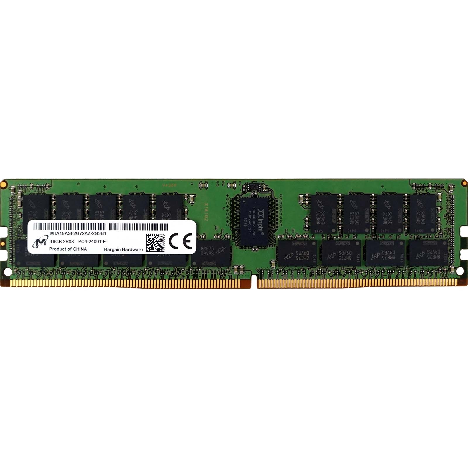 Micron (MTA18ASF2G72AZ-2G3B1) - 16GB PC4-19200T-E (2RX8, DDR4-2400MHz) RAM