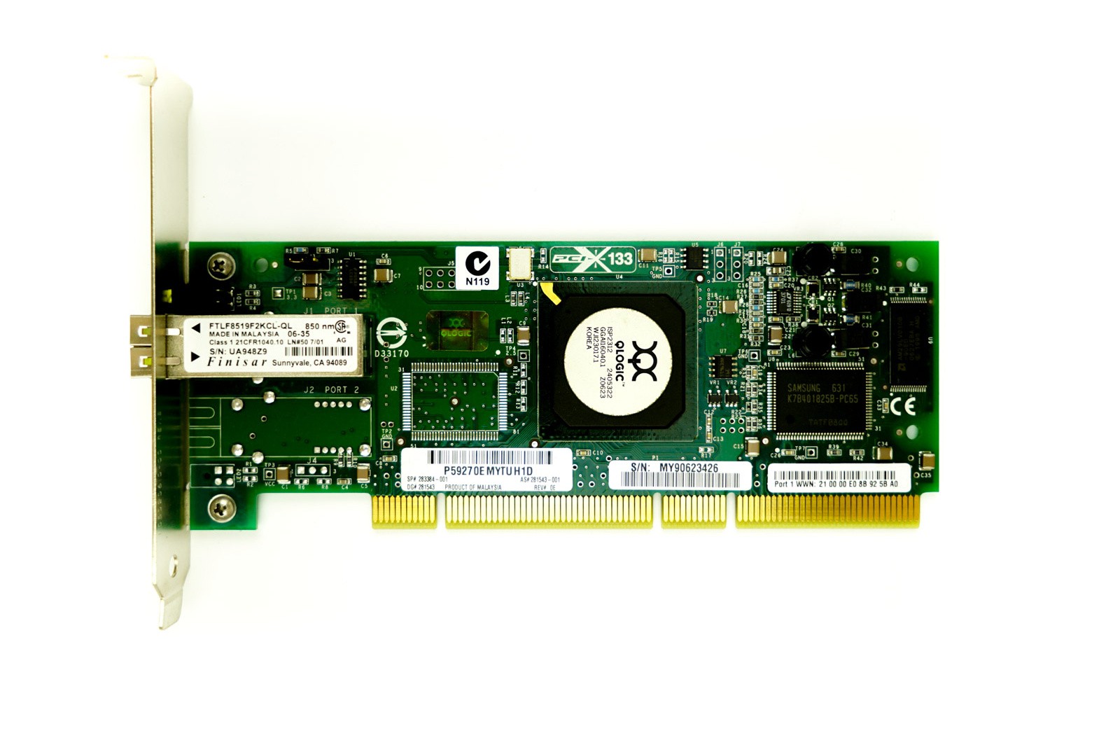 HP FCA2214 Single Port - 2Gbps FC Full Height PCI-X HBA