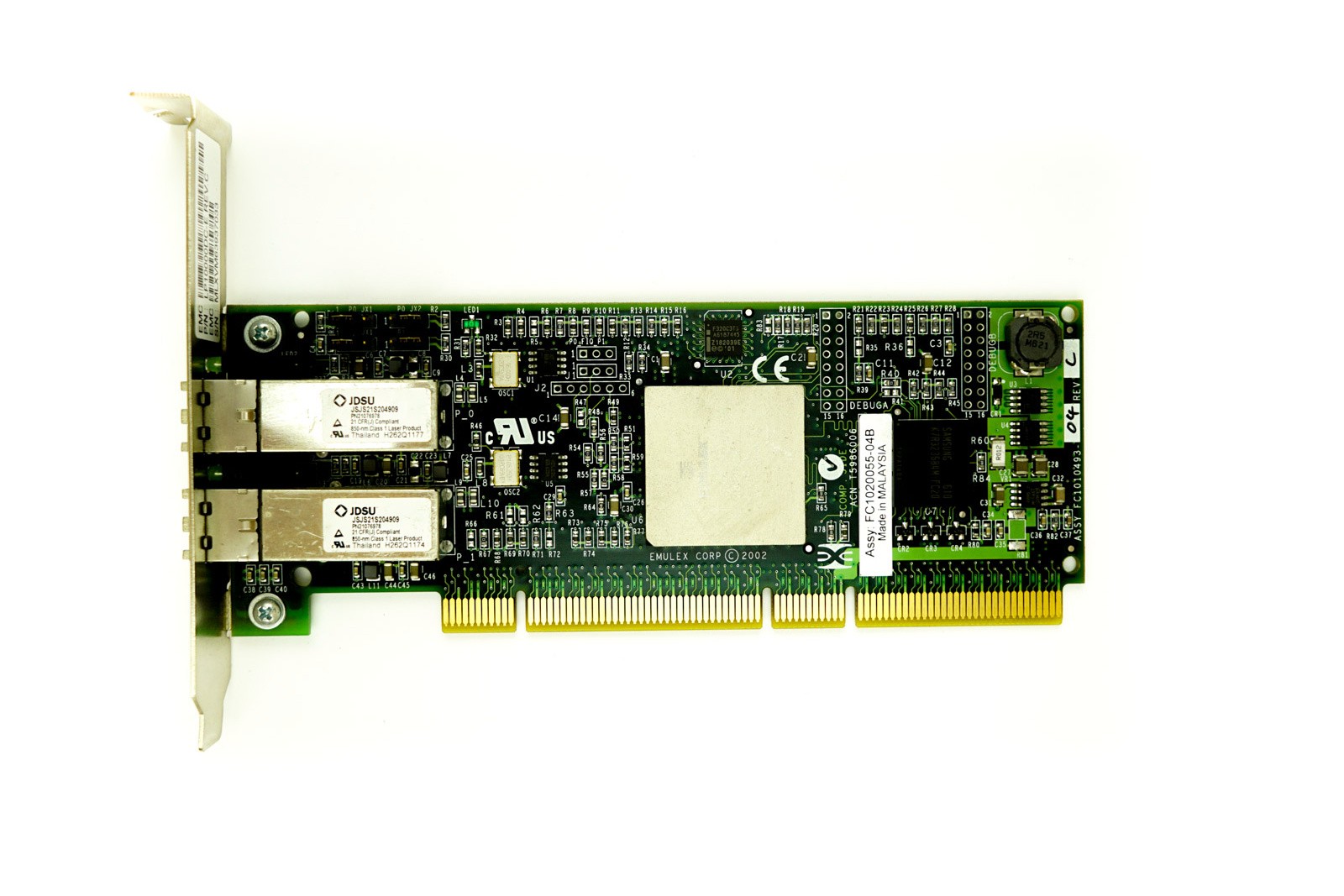 Emulex LP10000DC Dual Port - 2Gbps SFP Full Height PCI-X HBA