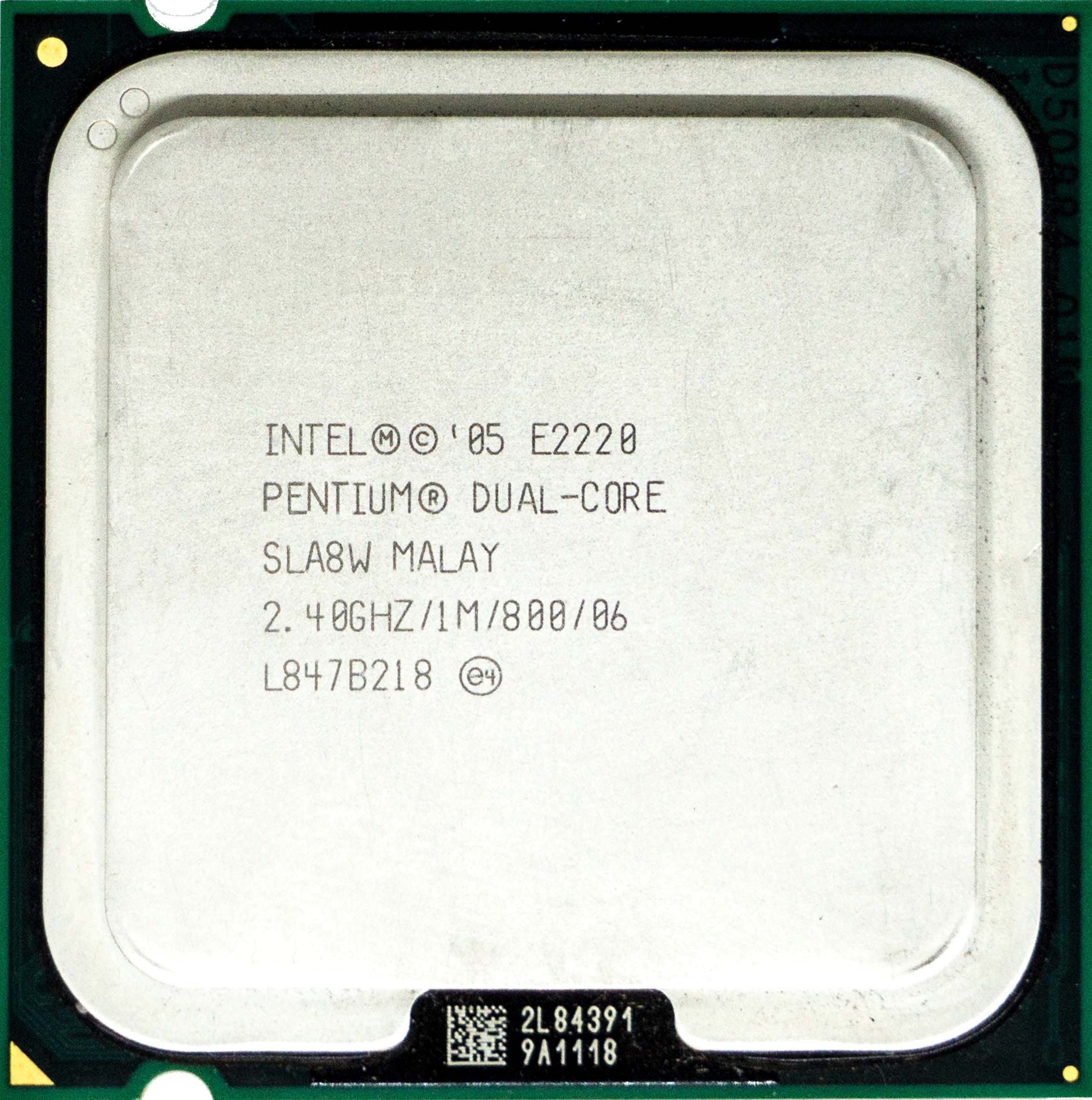 Intel Pentium E2220 (SLA8W) 2.40Ghz Dual (2) Core LGA775 65W CPU