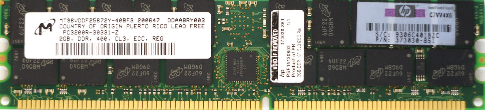 HP (373030-851) - 2GB PC-3200R (DDR-400Mhz, 2RX4)