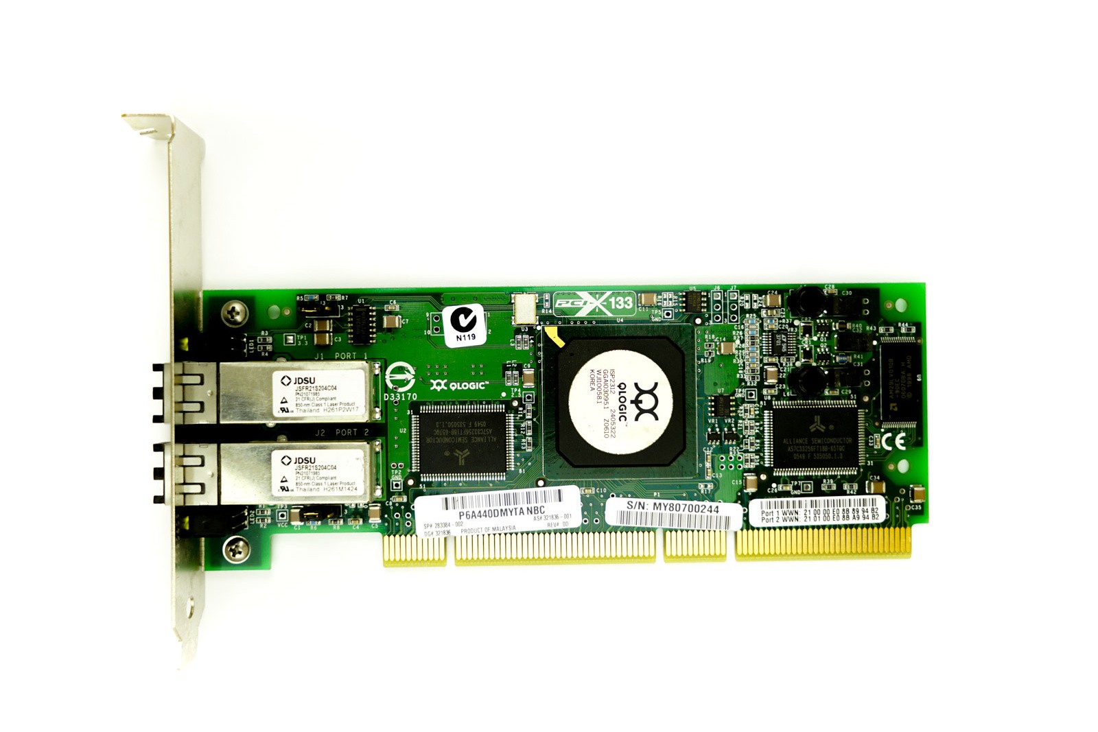 HP QLA2432 Dual Port - 2Gbps SFP Full Height PCI-X HBA