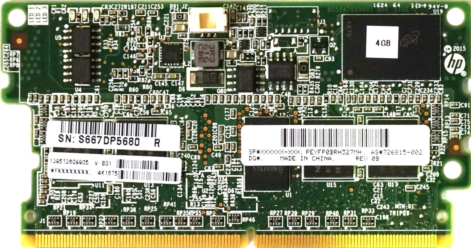 HP Smart Array P440, P840 4GB FBWC Controller Memory