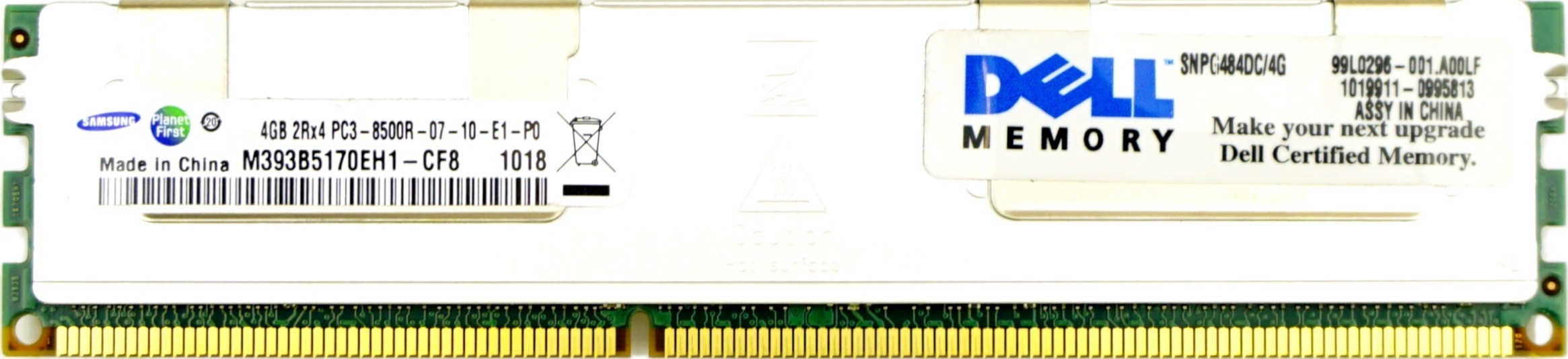 Samsung - 4GB PC3-8500R (DDR3-1066Mhz, 2RX4)
