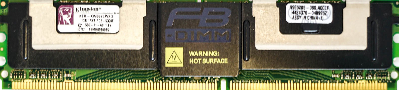 Kingston - 1GB PC2-5300F (DDR2-667Mhz, 1RX8)