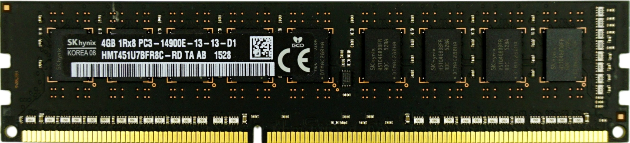 Hynix - 4GB PC3-14900E (DDR3-1866Mhz, 1RX8)