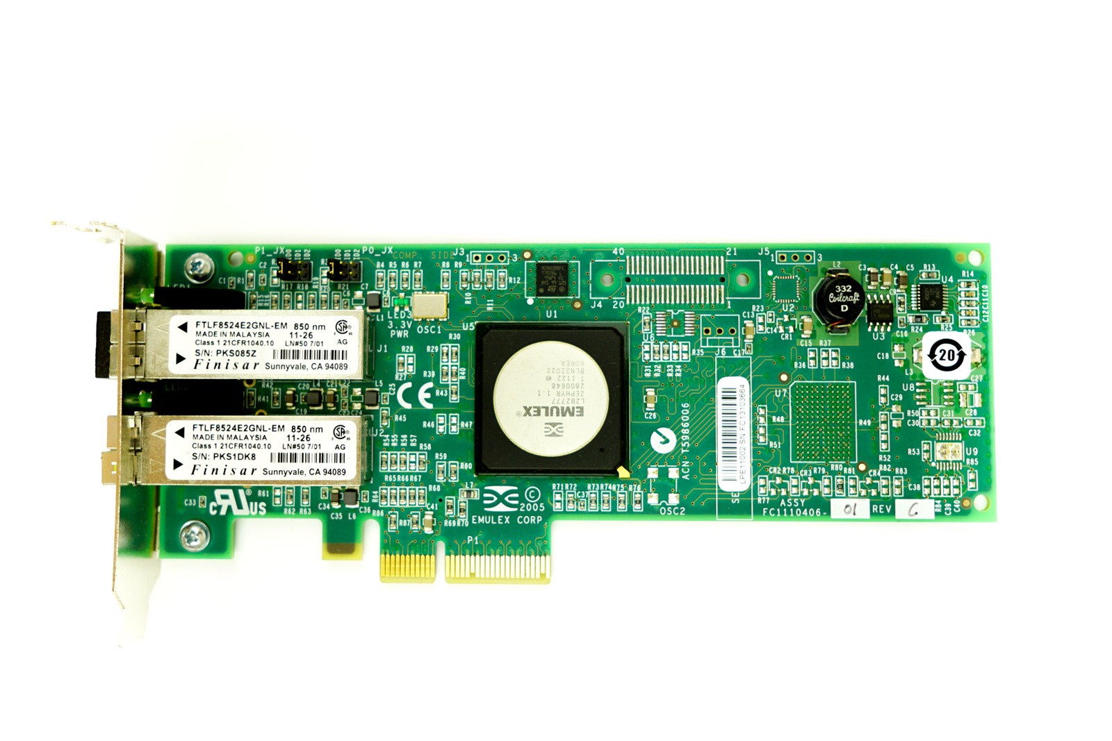 HP FC2242SR Dual Port - 4Gbps SFP Low Profile PCIe-x4 HBA