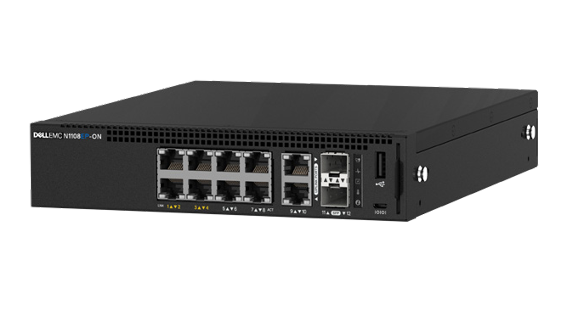 Dell PowerSwitch N1108P-ON - 10xRJ45 1Gbps 4xPoE+ Managed Switch (No Ears)