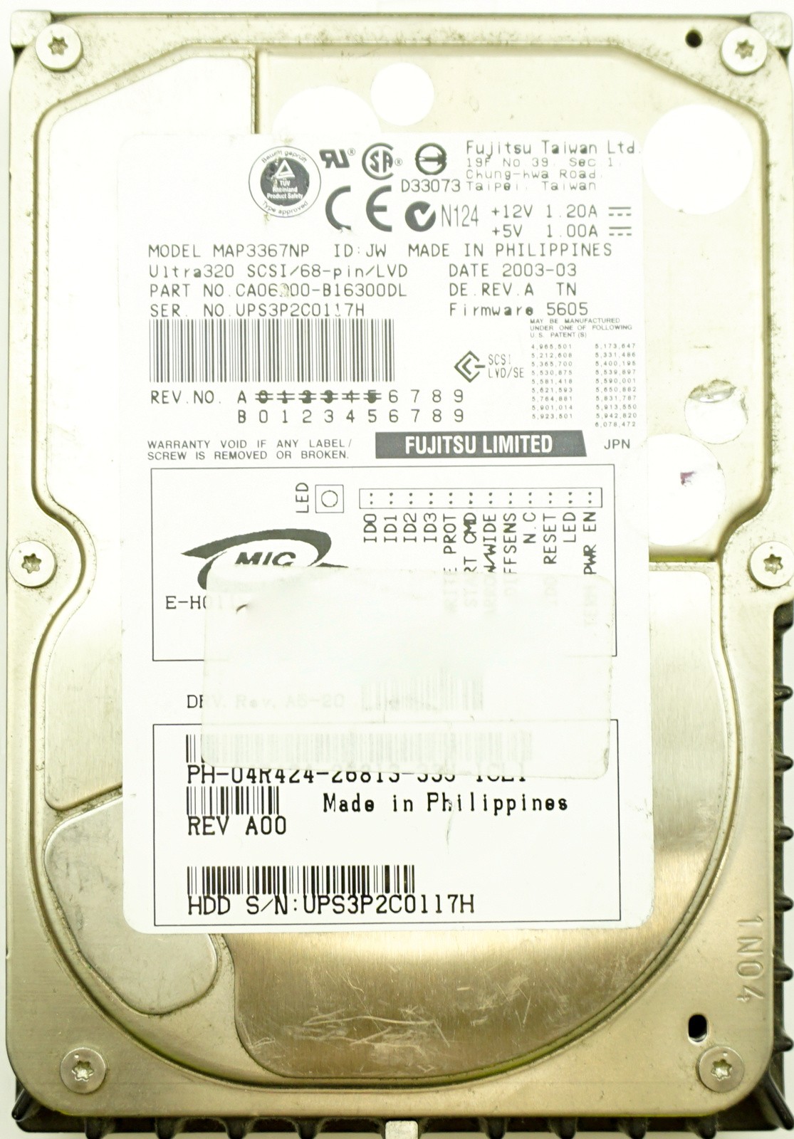 Dell (4R424) 36GB SCSI - 68 Pin (LFF) 10K HDD