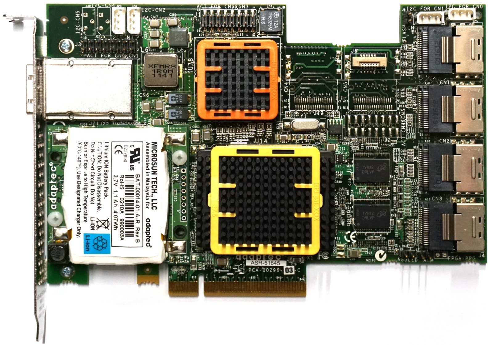 Adaptec ASR-51645 512MB inc. Battery - FH PCIe-x8 SAS Controller