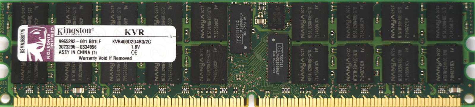 Kingston - 2GB PC2-3200R (DDR2-400Mhz, 2RX4)