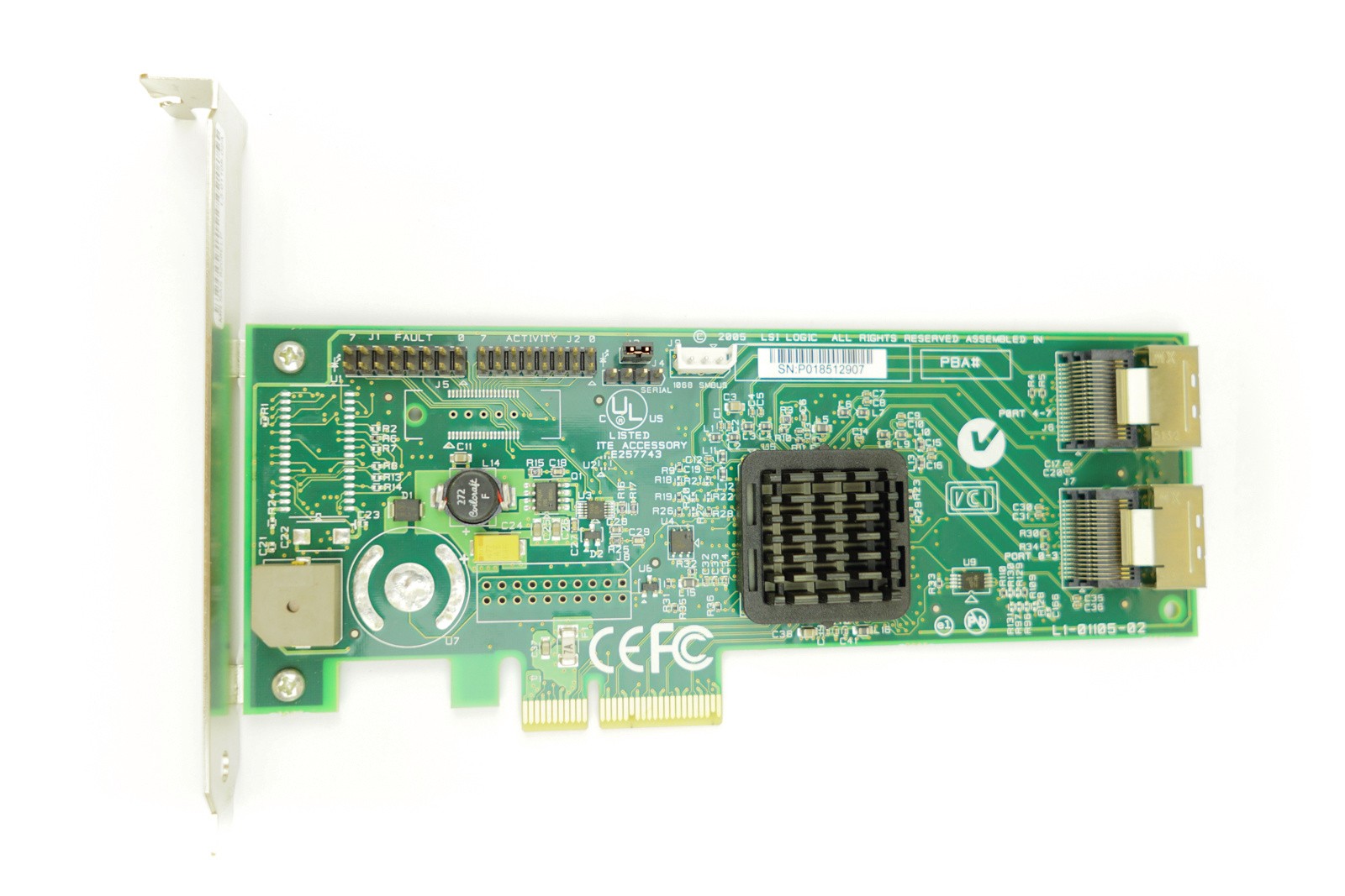 LSI 8208ELP - FH PCIe-x4 RAID Controller