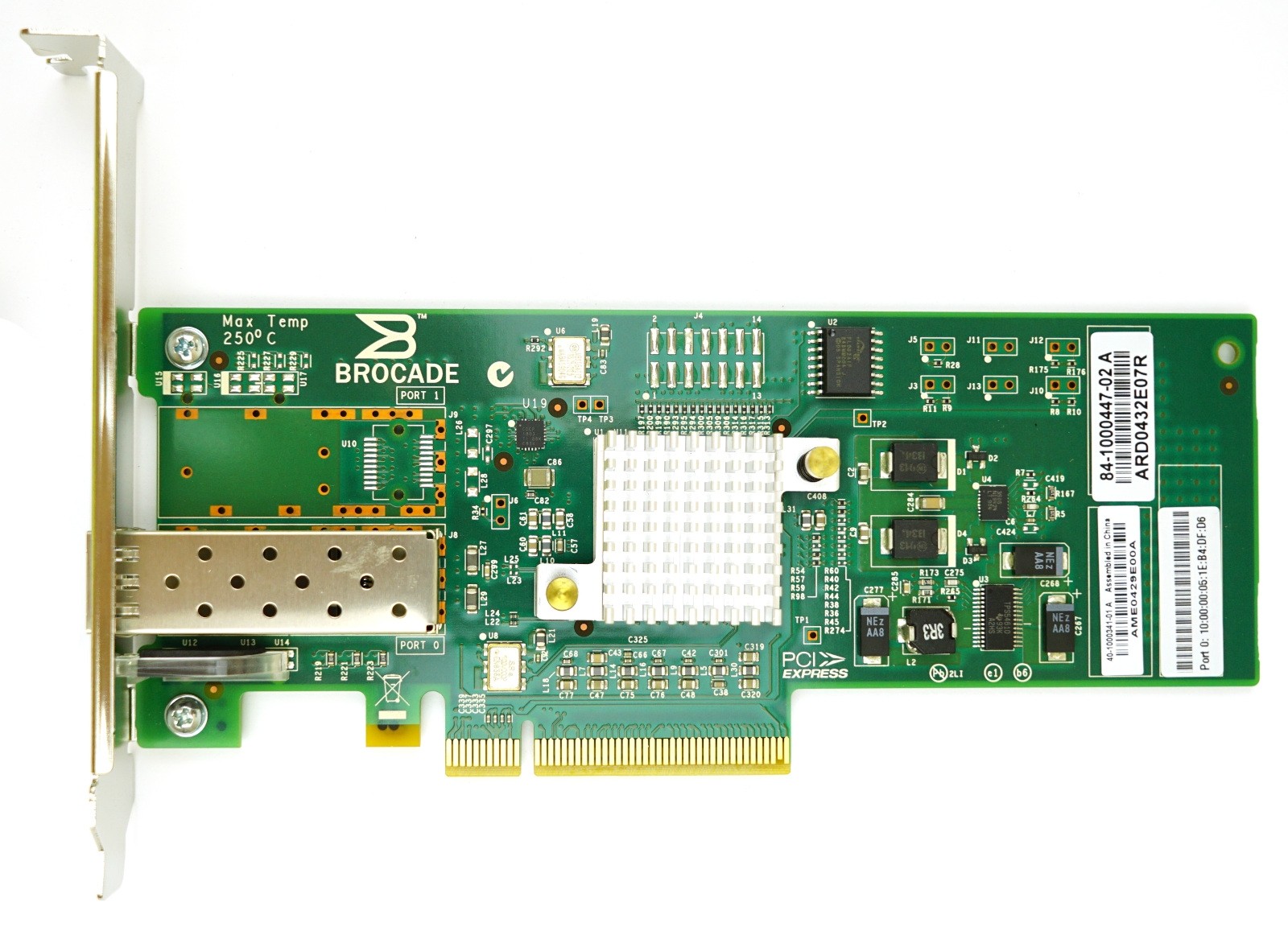 Brocade 815 Single Port - 8Gbps SFP+ Full Height PCIe-x8 HBA