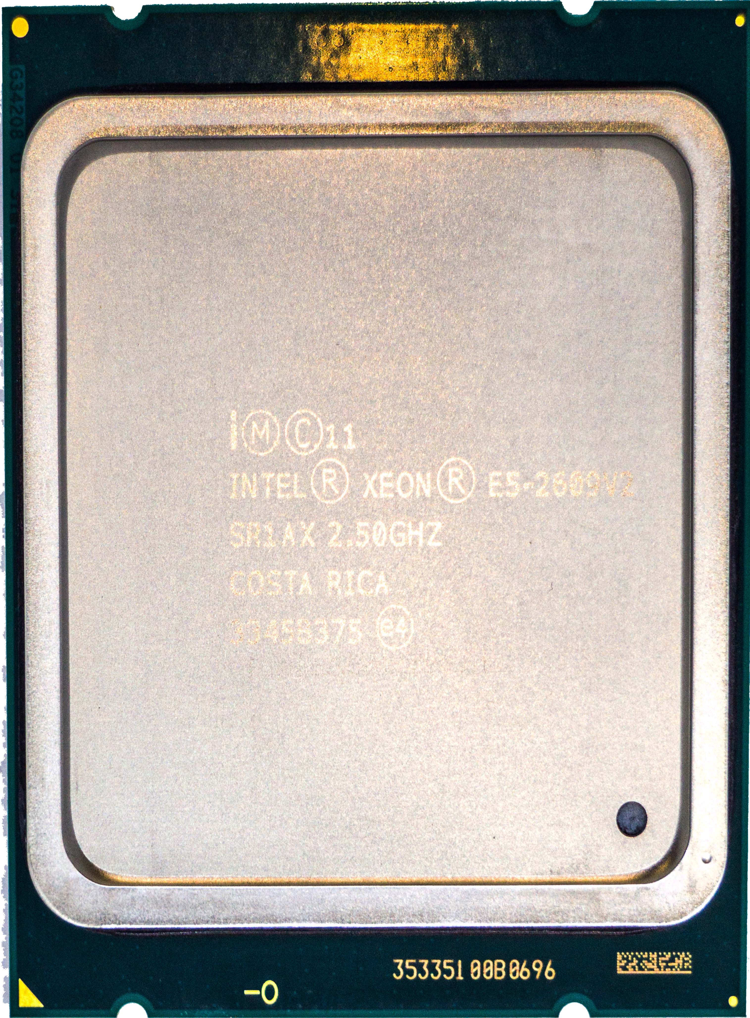 Intel Xeon E5-2609 V2 (SR1AX) 2.50GHz 4-Core LGA2011 80W 10MB CPU CPU0000358